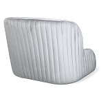 Барный стул со спинкой и подлокотниками на 4-х деревянных ножках Серый Велюр Ava Charm варинант исполнения - 3 | Loft Concept в Ростове-на-Дону