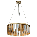 Люстра со стеклянными цилиндрическими плафонами Luminous Cylinders Amber Round варинант исполнения - 2 | Loft Concept в Ростове-на-Дону