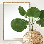 Зеркало прямоугольное в фактурной золотой раме Reflective Fabric варинант исполнения - 5 | Loft Concept в Ростове-на-Дону