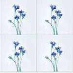 Плитка с узором Васильки варинант исполнения - 1 | Loft Concept в Ростове-на-Дону