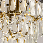 Люстра многоярусная с овальными прозрачными подвесками 36 см Harmonica варинант исполнения - 9 | Loft Concept в Ростове-на-Дону