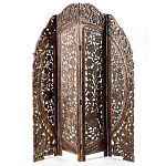 Ширма с  орнаментом ручная резьба Indian Antique Furniture варинант исполнения - 1 | Loft Concept в Ростове-на-Дону