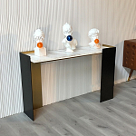 Консоль прямоугольная с основанием чёрного и золотого цвета Wrap варинант исполнения - 2 | Loft Concept в Ростове-на-Дону