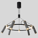 Люстра круглая с 9-ю цилиндрическими плафонами на магнитном креплении Bronze Concert варинант исполнения - 3 | Loft Concept в Ростове-на-Дону