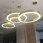 Люстра Light Ring Horizontal Латунь варинант исполнения - 2 | Loft Concept в Ростове-на-Дону