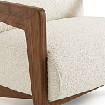 Кресло Avalon White Boucle из массива ореха варинант исполнения - 5 | Loft Concept в Ростове-на-Дону