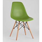 Пластиковый стул на ножках из массива бука Eames Green варинант исполнения - 1 | Loft Concept в Ростове-на-Дону