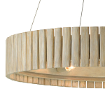 Люстра круглая из толстых деревянных реек Natural Style варинант исполнения - 1 | Loft Concept в Ростове-на-Дону
