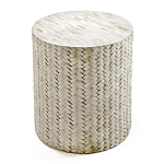 Приставной круглый столик инкрустация костью Bone Inlaid Round  Stool варинант исполнения - 2 | Loft Concept в Ростове-на-Дону