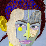 Картина с вышивкой Портрет wall panel People with the yellow ear 2 варинант исполнения - 1 | Loft Concept в Ростове-на-Дону