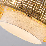 Подвесной светильник с декоративным поясом из плетеного бамбука Biuloggicu варинант исполнения - 6 | Loft Concept в Ростове-на-Дону