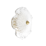 Бра в форме прозрачного стеклянного цветка с рельефной текстурой Textured Glass варинант исполнения - 1 | Loft Concept в Ростове-на-Дону