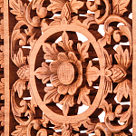 Панно из дерева квадратное Panel With Trees варинант исполнения - 2 | Loft Concept в Ростове-на-Дону