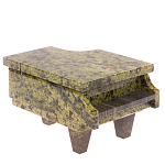 Шкатулка в виде рояля из натурального камня змеевик Stone Casket варинант исполнения - 1 | Loft Concept в Ростове-на-Дону