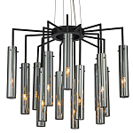 Люстра со стеклянными цилиндрическими плафонами Luminous Cylinders Smoky варинант исполнения - 1 | Loft Concept в Ростове-на-Дону