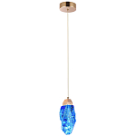 Подвесной светильник Soar Hanging Lamp Brass Blue Синий варинант исполнения - 2 | Loft Concept в Ростове-на-Дону