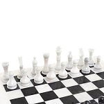 Шахматы классические с белой доской из натурального камня Мрамор Decorative Thematic Chess варинант исполнения - 2 | Loft Concept в Ростове-на-Дону