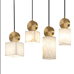 Подвесной светильник светодиодный с квадратным плафоном Stone Helios варинант исполнения - 3 | Loft Concept в Ростове-на-Дону