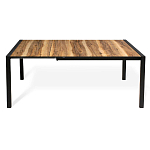 Стол обеденный раздвижной с прямоугольной столешницей на четырех черных ножках Blair варинант исполнения - 3 | Loft Concept в Ростове-на-Дону