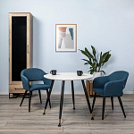 Шкаф-витрина в стиле лофт с чёрной стеклянной дверью Urban Style Space варинант исполнения - 6 | Loft Concept в Ростове-на-Дону