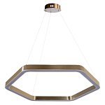 Люстра подвесная светодиодная в форме шестиугольника Диаметр 80 см Hexagon Horizontal варинант исполнения - 1 | Loft Concept в Ростове-на-Дону