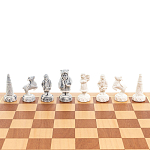 Шахматы Северные народы в ларце из натурального бука Decorative Thematic Chess варинант исполнения - 4 | Loft Concept в Ростове-на-Дону