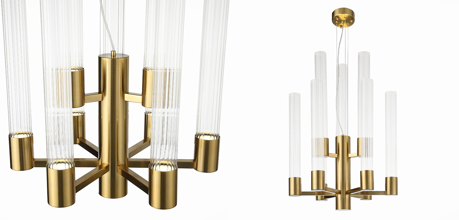 Люстра Jenae Glass Tubes Chandelier 9 Люстра Jenae Glass Tubes Chandelier 9 - Loft-Concept в Ростове-на-Дону
