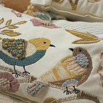 Чехол на подушку с кисточками и вышивкой птиц Ethnic mix Birds Rect варинант исполнения - 7 | Loft Concept в Ростове-на-Дону