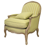 Кресло Ava Classical Armchair green striped flax варинант исполнения - 3 | Loft Concept в Ростове-на-Дону