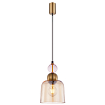 Подвесной светильник со стеклянным плафоном янтарного цвета Prestige варинант исполнения - 2 | Loft Concept в Ростове-на-Дону