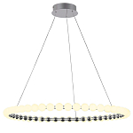 Люстра светодиодная кольцевая с круглыми плафонами белого цвета PEARLS Suspension 80 варинант исполнения - 2 | Loft Concept в Ростове-на-Дону