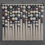 Панно на стену из хлопковых нитей Multi Morse Wall Hanging  варинант исполнения - 2 | Loft Concept в Ростове-на-Дону