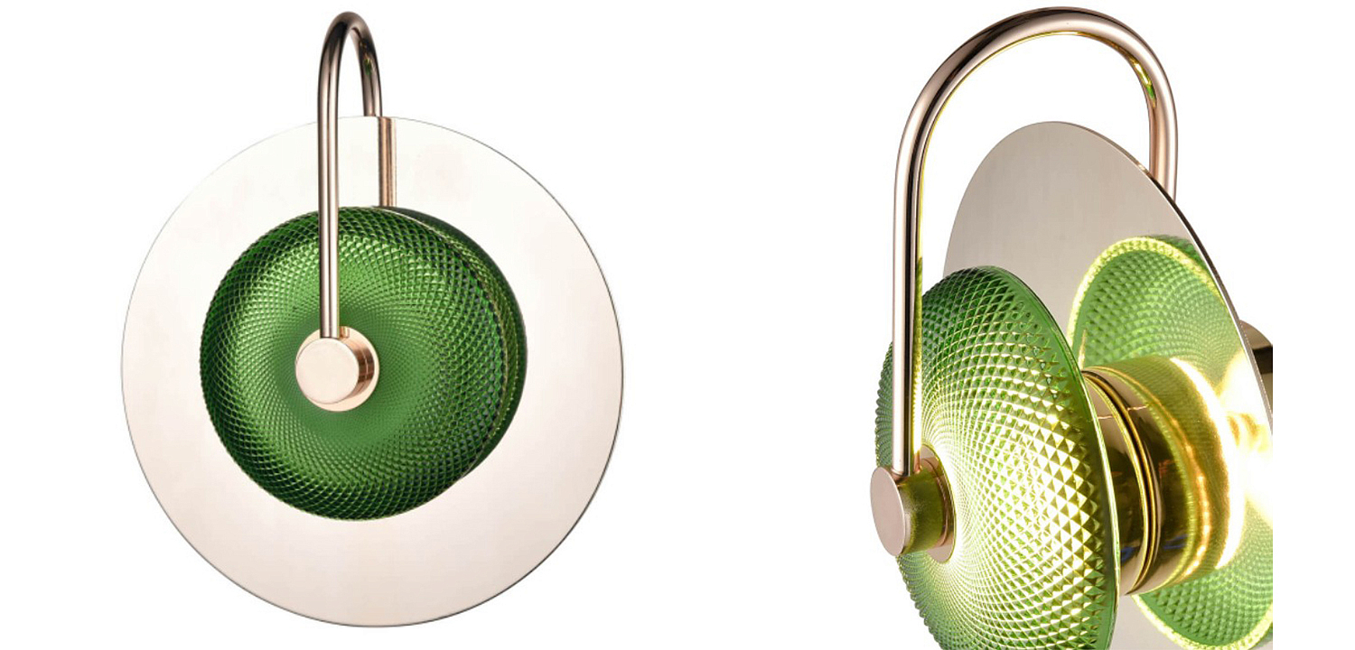 Бра Green Disk One Mirrored Бра Green Disk One Mirrored - Loft-Concept в Ростове-на-Дону