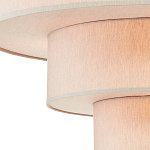 Люстра круглая трехъярусная с тканевыми абажурами Light Soft Glow варинант исполнения - 2 | Loft Concept в Ростове-на-Дону