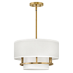 Потолочный светильник с двухслойным белым текстильным абажуром Hinkley варинант исполнения - 15 | Loft Concept в Ростове-на-Дону