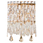 Люстра круглая с хрустальными подвесками на золотистом каркасе Roul Crystal Light варинант исполнения - 10 | Loft Concept в Ростове-на-Дону