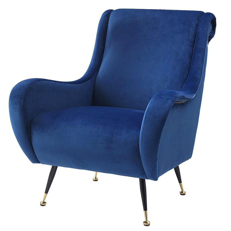  Chair Giardino Fauteuil blauw velvet      -- | Loft Concept 