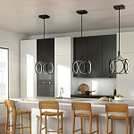 Подвесной светильник светодиодный в форме клетки Kichler варинант исполнения - 6 | Loft Concept в Ростове-на-Дону