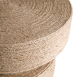 Приставной стол с отделкой из джута Juti D35 см варинант исполнения - 4 | Loft Concept в Ростове-на-Дону