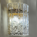 Бра с вертикальными рельефными стеклянными вставками Textured Glass варинант исполнения - 2 | Loft Concept в Ростове-на-Дону