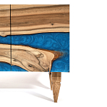 Стильный Буфет лофт 4 двери Cabinet Crimson River фасад эпоксидная смола  варинант исполнения - 4 | Loft Concept в Ростове-на-Дону