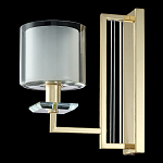 Бра с геометрическим каркасом из металла и цилиндрическим стеклянным плафоном Laurent варинант исполнения - 8 | Loft Concept в Ростове-на-Дону