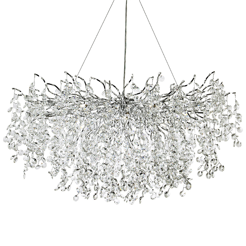         Fairytree Light Silver Linear Chandelier 18    -- | Loft Concept 