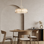 Подвесной светильник цвета латунь с белым матовым плафоном с геометрическим рисунком Feiss варинант исполнения - 8 | Loft Concept в Ростове-на-Дону