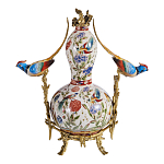 Ваза из фарфора с птицами и цветочной росписью Garden of Eden варинант исполнения - 2 | Loft Concept в Ростове-на-Дону