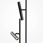 Напольный торшер светодионый черный Lumen Duo варинант исполнения - 2 | Loft Concept в Ростове-на-Дону