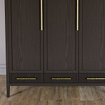 Большой Шкаф Primo Темный орех с 3 дверьми и 3 выдвижными ящиками варинант исполнения - 2 | Loft Concept в Ростове-на-Дону