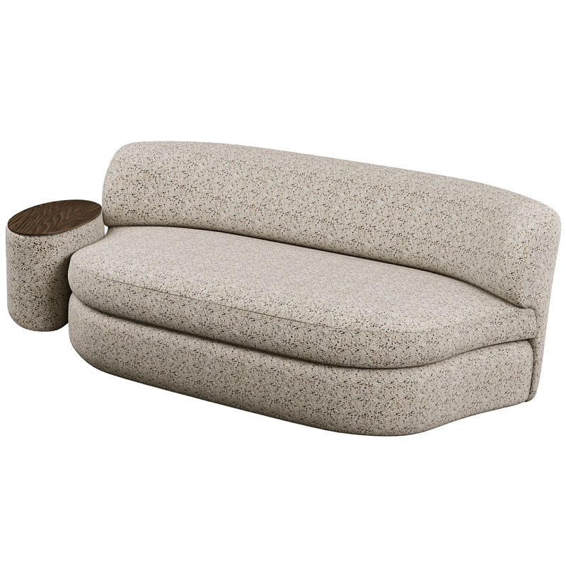 Диван двухместный со столиком Ulysses Молочный Орех в Ростове-на-Дону | Loft Concept 