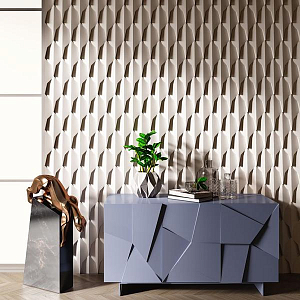 Гипсовая 3D Панель DRAGON SCALE - D