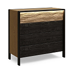 Комод 4 ящика с подсветкой на рельефном фасаде Warm Industrial варинант исполнения - 3 | Loft Concept в Ростове-на-Дону